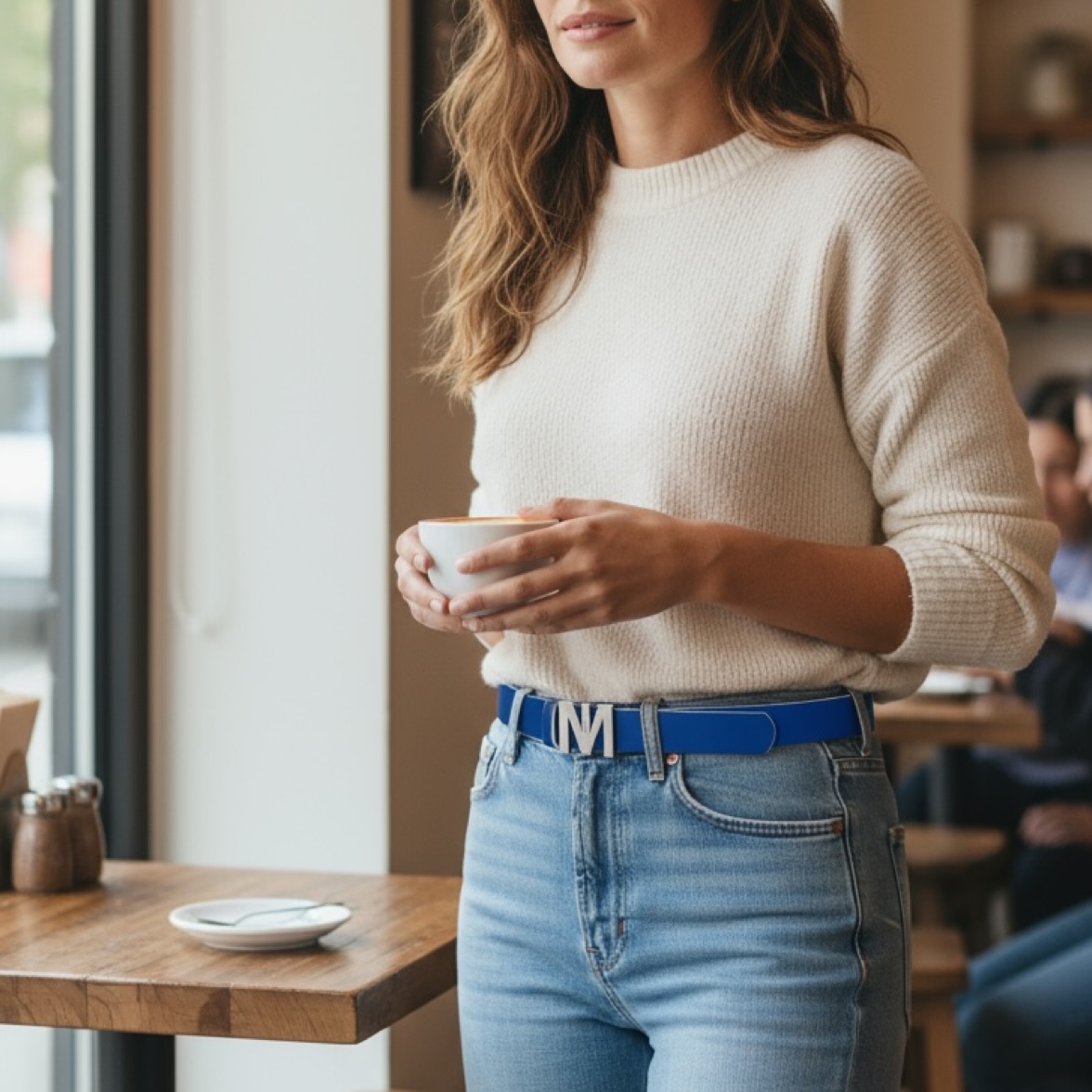 TARA remen - plava / bijeli