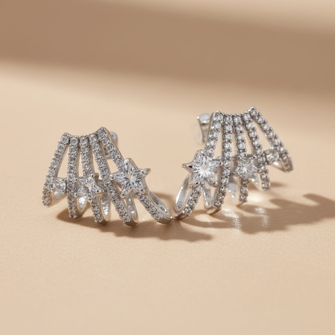 Naušnice Star - srebrne - SOLD OUT