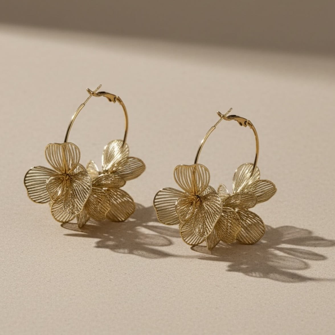 Naušnice Golden Bloom