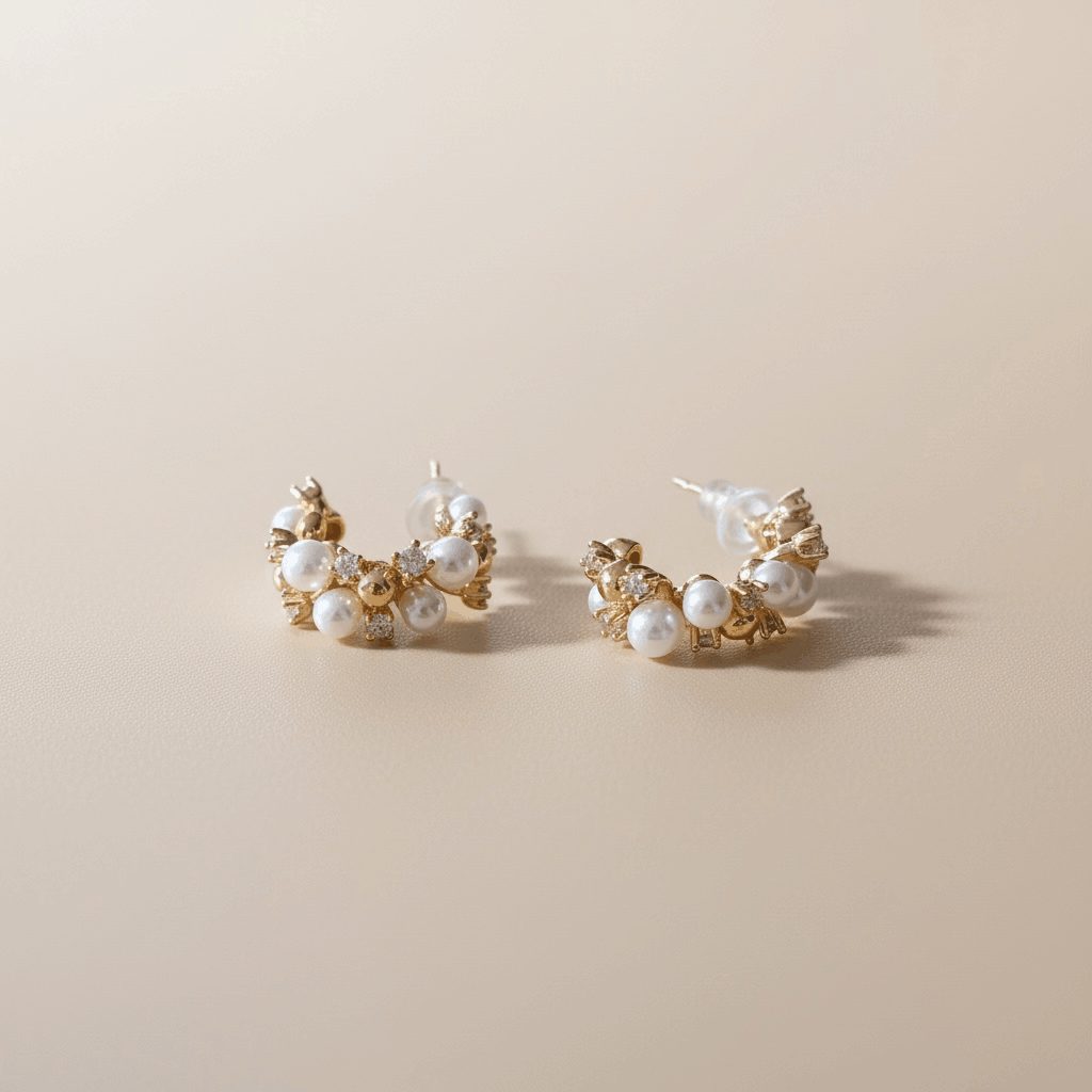 Naušnice Luna Pearl Spark