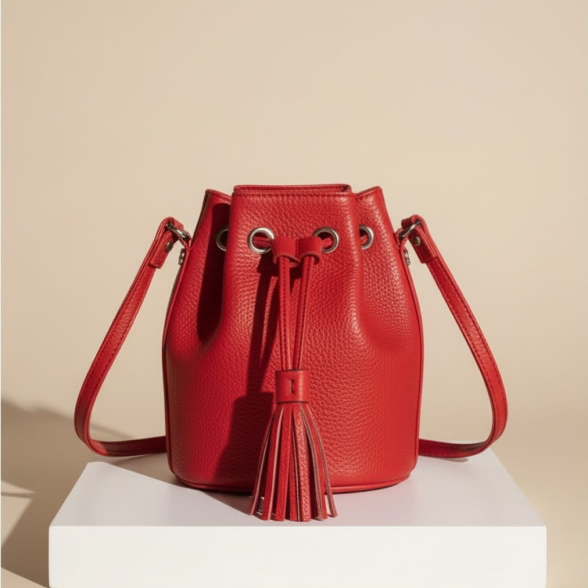 Scarlet bucket torba - crvena