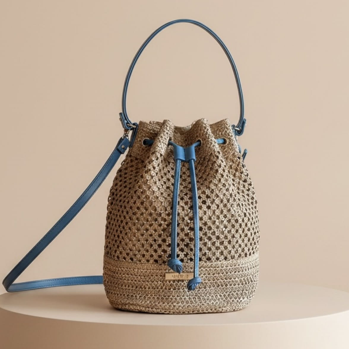 Mira bucket torba - plavi detalji - SOLD OUT