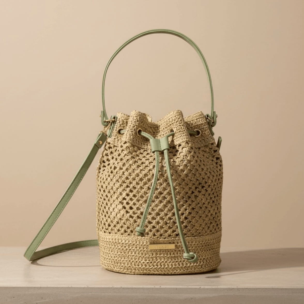 Mira bucket torba - zeleni detalji - SOLD OUT